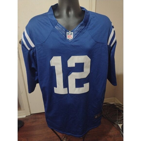 NFL Indianapolis Colts Andrew Luck #12 Nike On Field Blue Jersey Men's 2XL - Picture 1 of 9